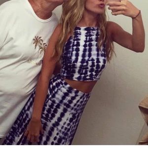 Two piece outfit: crop top & long skirt